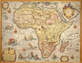 Kaart van Afrika in 1686 door Joan Blaeu