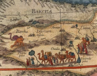 Kaart van Afrika in 1686 door Joan Blaeu (detail)
