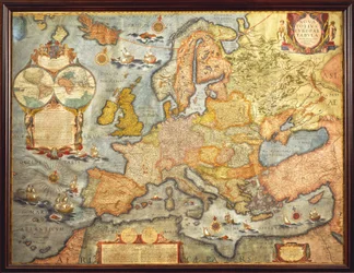 Kaart van Europa 1686 door Joan Blaeu