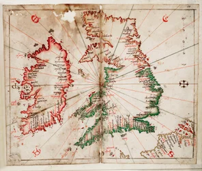 Groot-Brittannië en Ierland, ca.1550 (perkament)