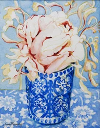 Roze Roos en Kamperfoelie, 2000