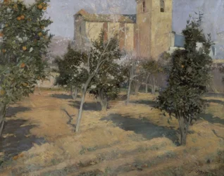 De tuin van de priester