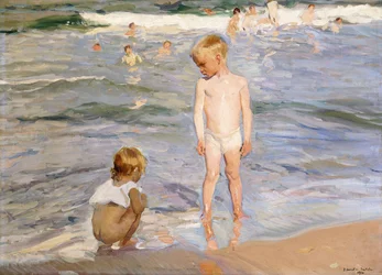 Middagzon, strand van Valencia, 1910
