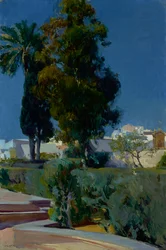Hoek van de Tuin, Alcazar, Sevilla, 1910