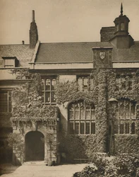 Grote zaal waar de broeders van de Charterhouse dineren, c1935
