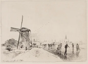 Uitzicht op de stad Maaslins