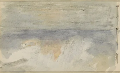 Zeegezicht met zonsondergang