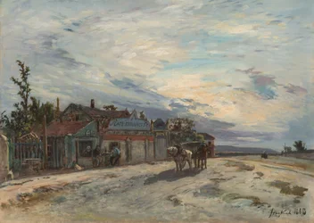 Een taverne langs de weg