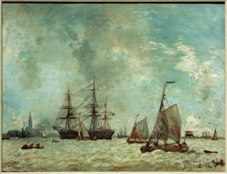 De haven van Antwerpen