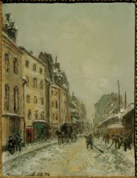 Rue du Faubourg Saint-Jacques, sneeuwschuivers