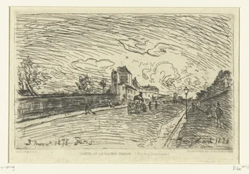 Uitgang van ziekenhuis Cochin (Faubourg Saint-Jacques, Parijs)