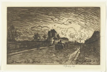 Uitgang van ziekenhuis Cochin (Faubourg Saint-Jacques, Parijs)
