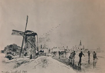 Uitzicht op de stad Maassluis, 1862, 1946