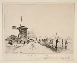 Uitzicht op de Stad Maaslins (Holland)