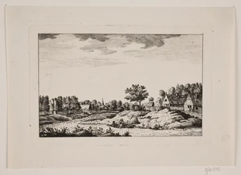 Weg door dorp