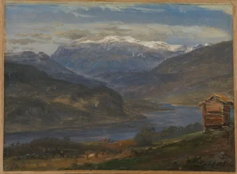 Gezicht op Hjelle in Valdres