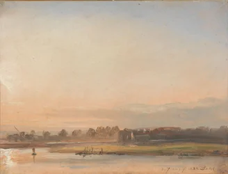 Gezicht op de Elbe