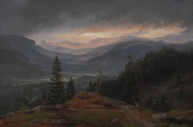 Uitzicht over Hallingdal, 1844