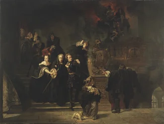 De brand in het Koninklijk Paleis, Stockholm, 7 mei 1697, 1862-66