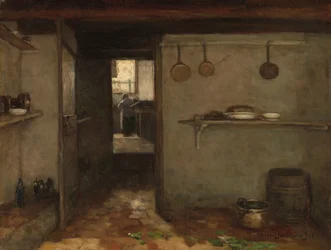 Kelder van het huis van de kunstenaar in Den Haag