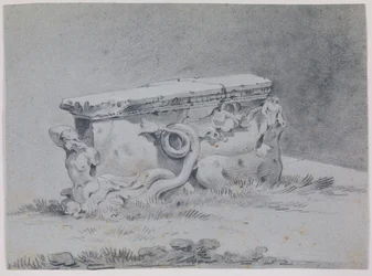 Antieke Romeinse tafelsteun