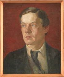 Portret van de Zweedse schilder Gustaf Wolmar