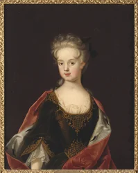 Marie Leszczynska, koningin van Frankrijk - Portret van Marie Leszczynska, koningin van Frankrijk (1703-1768), door Johan Starbus (1679-1724)