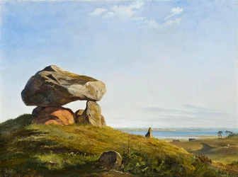 Een prehistorische grafheuvel bij Raklev op Refsnæs