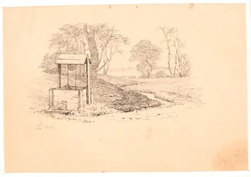 De bron. Illustratie voor Kaalunds "Fabels voor kinderen".