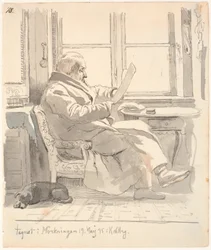 Portret van J. Th. Lundbyes grootvader, justitieraad en tolbeheerder E. Bonnevie