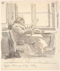 Portret van J. Th. Lundbyes grootvader, justitieraad en tolbeheerder E. Bonnevie