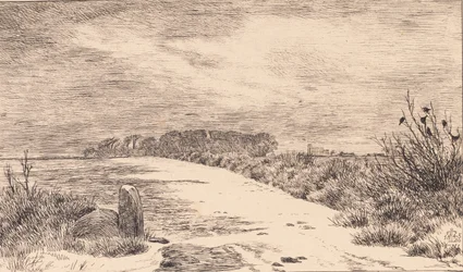 Bij Himlingøje, winterlandschap