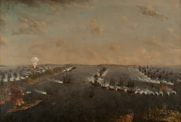 Eerste Russisch-Zweedse slag bij Rochensalm op 24 augustus 1789, ca. 1790