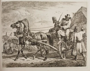 Een Russische boerenwagen