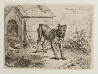Op nieuwjaarsdag 1831. Dog