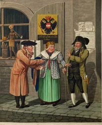 Drie Weense joden voor een Staatsloterij en een tabakswinkel ...