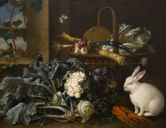 Stilleven met konijn