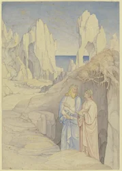 Dante en Vergilius in de onderwereld