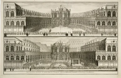 Vue du jardin Roial de l