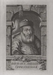 Portret van David Oppenheim 1664-1736, opperrabbijn van Praag, 1773