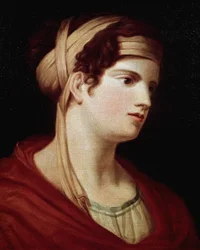 Portret van gravin Therese Brunswick. Gravin die Ludwig van Beethoven (1770-1827) inspireerde voor de maanlichtsonate, Opus 27 nummer 2. Schilderij door Giovanni Battista (1751-1830), olie op doek, begin 19e eeuw. Geboorteplaats van Beethoven, Bonn (Duitsl