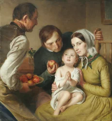 Het leren bidden (Familie Reiter)