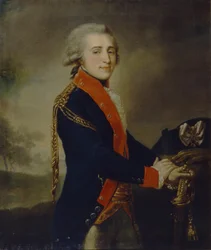 Portret van graaf Artemy Ivanovich Lazarev 1768-1791, 1790s