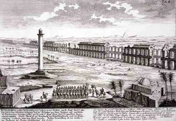 Ruïnes van het Grote Aquaduct in Carthago, uit 