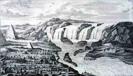 De Cataracten van de Nijl en de Ruïnes van Thebe, Egypte, uit 