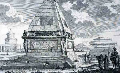 Graven nabij Caïro, Egypte, uit 