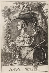 Anna Waser door Füssli, 1757