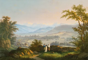 Omgeving van de ruïne Habsburg