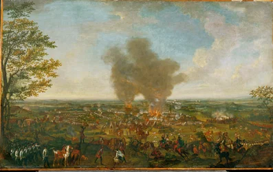 De slag bij Hochkirch ... (schilderij op doek)