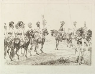 Oostenrijkse Cuirassiers, begin 19e eeuw